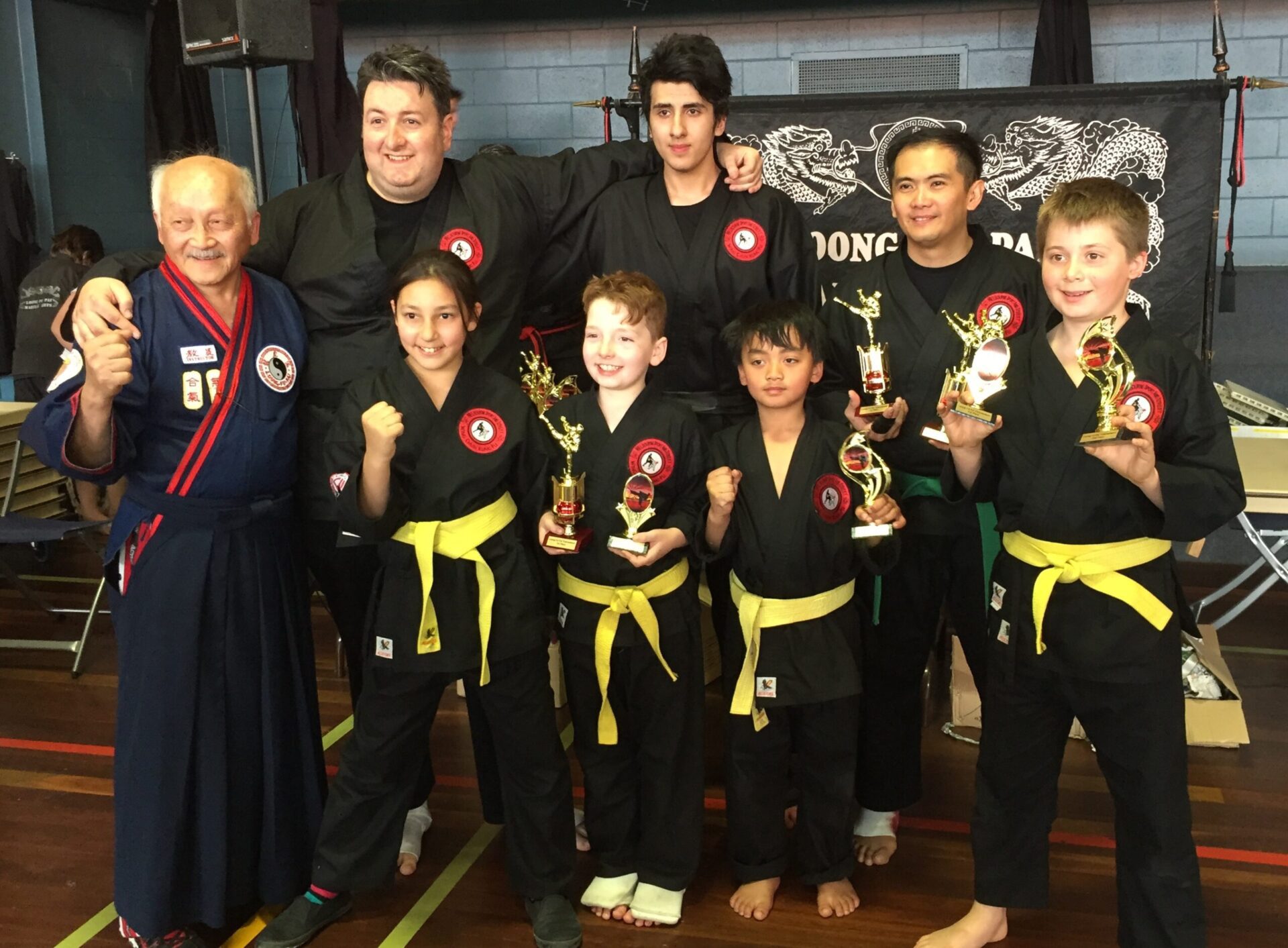 Sifu Maurice's students at tournament