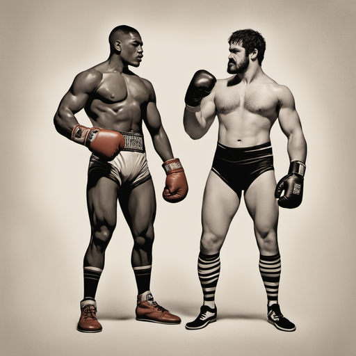 Martial Arts styles wrestling and boxing