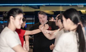 Sifu Maurice teaching martial arts in Jakarta